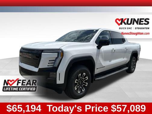 Summit White 2026 GMC Sierra EV Standard Range Elevation