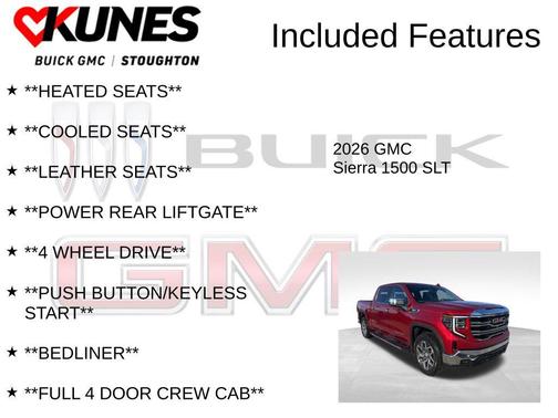 Volcanic Red Tintcoat 2026 GMC Sierra 1500 SLT
