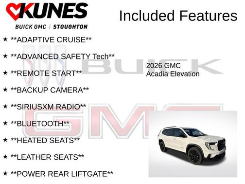 2026 GMC Acadia Elevation AWD