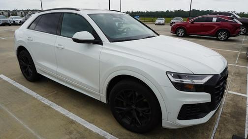 Carrara White 2021 Audi Q8 55 Premium