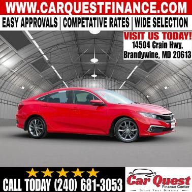 Red 2020 Honda Civic EX