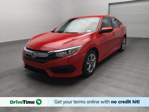 Red 2018 Honda Civic LX