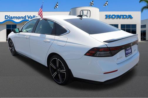 Platinum White 2023 Honda Accord Hybrid Sport