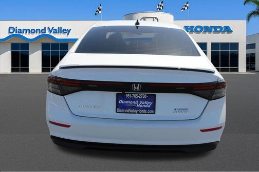 Platinum White 2023 Honda Accord Hybrid Sport