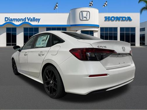 Platinum White Pearl 2026 Honda Civic Sport