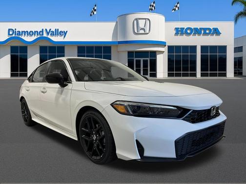 Platinum White Pearl 2026 Honda Civic Sport