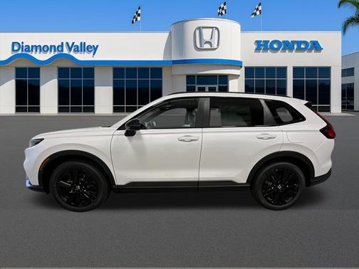 Platinum White Pearl 2026 Honda CR-V Hybrid Sport Touring AWD