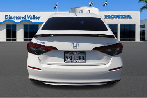 Platinum White 2025 Honda Civic Sport