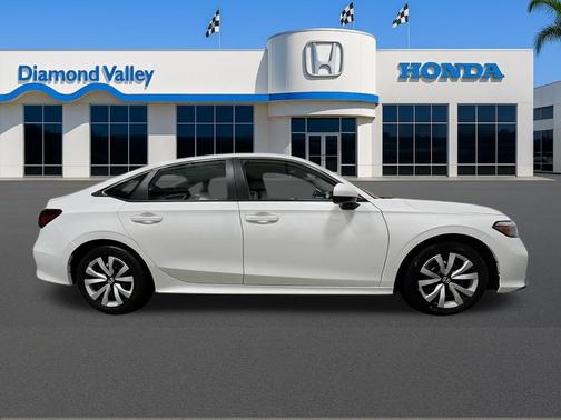 Platinum White Pearl 2026 Honda Civic LX