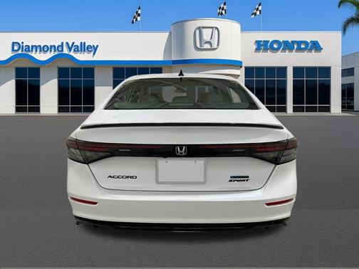 Platinum White Pearl 2026 Honda Accord Hybrid Sport-L