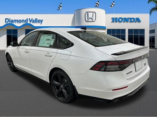 Platinum White Pearl 2026 Honda Accord Hybrid Sport-L