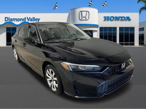 Crystal Black Pearl 2026 Honda Civic LX