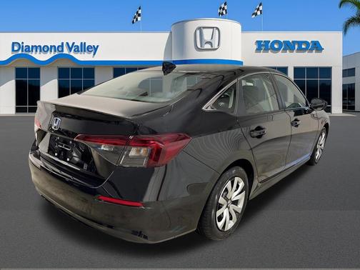 Crystal Black Pearl 2026 Honda Civic LX