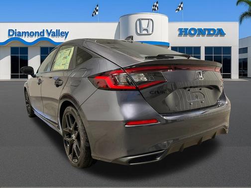 Gray 2026 Honda Civic Hybrid Sport