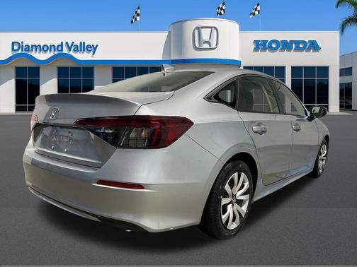 Solar Silver Metallic 2026 Honda Civic LX