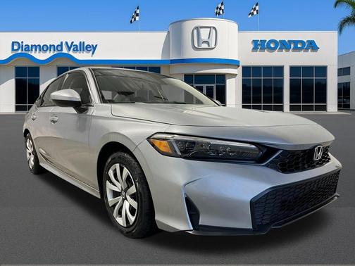 Solar Silver Metallic 2026 Honda Civic LX