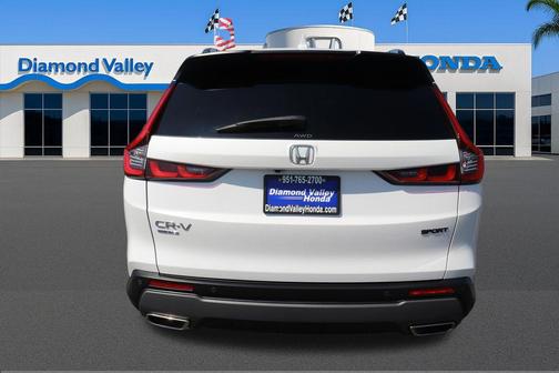 Platinum White 2024 Honda CR-V Hybrid Sport AWD
