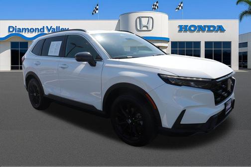 Platinum White 2024 Honda CR-V Hybrid Sport AWD