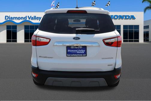 White Platinum Clearcoat Metallic 2019 Ford EcoSport Titanium