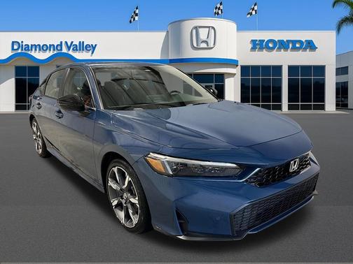 Blue Lagoon Pearl 2026 Honda Civic Hybrid Sport Touring