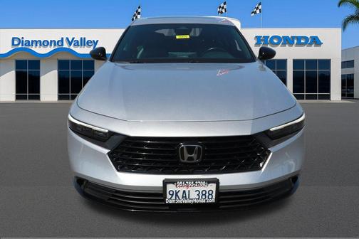 Solar Silver Metallic 2024 Honda Accord Hybrid Sport-L