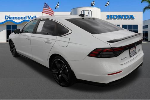 Platinum White 2024 Honda Accord Hybrid Sport