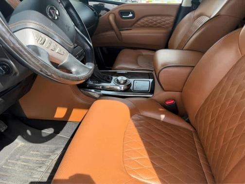 Moonstone White 2019 INFINITI QX80 Luxe
