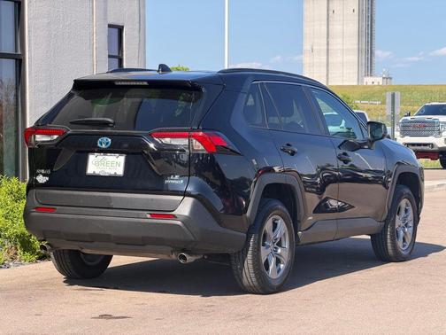 Midnight Black Metallic 2022 Toyota RAV4 Hybrid LE