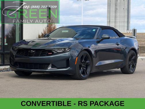 Shadow Gray Metallic 2021 Chevrolet Camaro RWD Convertible LT1