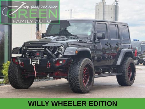 Black Clearcoat 2018 Jeep Wrangler JK Unlimited Willys Wheeler W