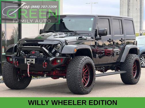 Black Clearcoat 2018 Jeep Wrangler JK Unlimited Willys Wheeler W