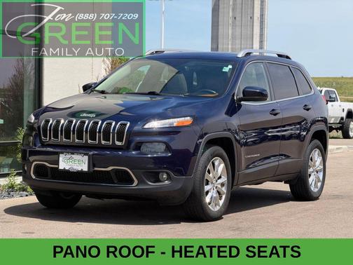True Blue Pearlcoat 2015 Jeep Cherokee Limited