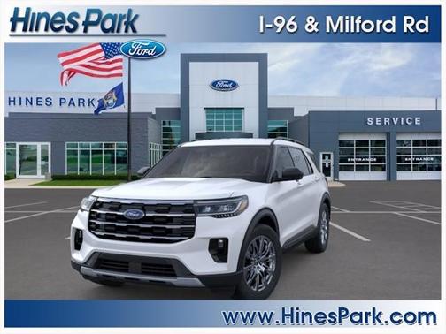 Star White Metallic Tri-Coat 2026 Ford Explorer Active