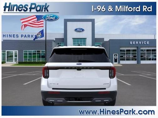 Star White Metallic Tri-Coat 2026 Ford Explorer Active