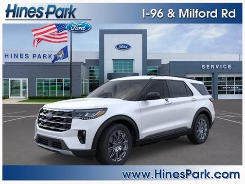 Star White Metallic Tri-Coat 2026 Ford Explorer Active