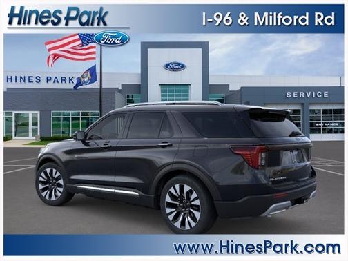 Agate Black Metallic 2026 Ford Explorer Platinum