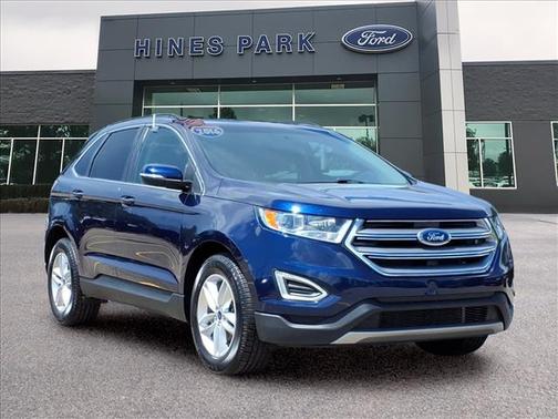Blue 2016 Ford Edge SEL