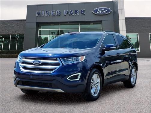 Blue 2016 Ford Edge SEL