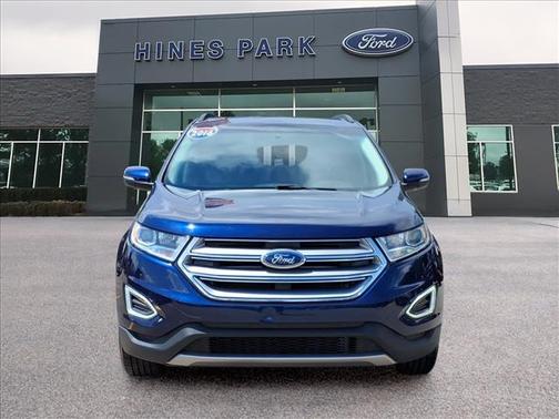 Blue 2016 Ford Edge SEL