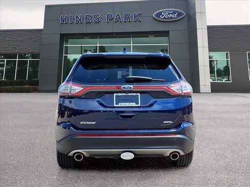 Blue 2016 Ford Edge SEL