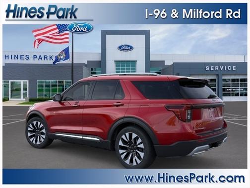 Rapid Red Metallic Tinted Clearcoat 2026 Ford Explorer Platinum