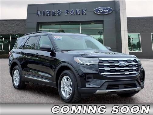 AGATE BLACK METALLIC 2025 Ford Explorer ACTIVE