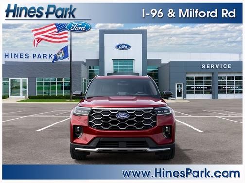 Ruby Red Metallic Tinted Clearcoat 2027 Ford Explorer Platinum
