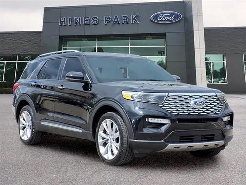 AGATE BLACK METALLIC 2023 Ford Explorer PLATINUM
