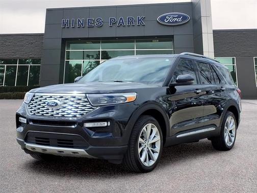 AGATE BLACK METALLIC 2023 Ford Explorer PLATINUM