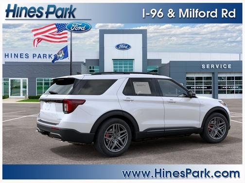 Star White Metallic Tri-Coat 2027 Ford Explorer ST-Line
