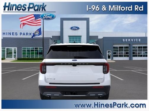 Star White Metallic Tri-Coat 2026 Ford Explorer Active