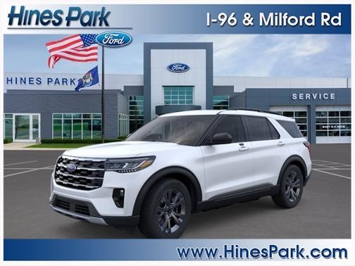 Star White Metallic Tri-Coat 2026 Ford Explorer Active
