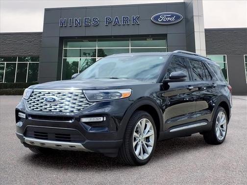 AGATE BLACK METALLIC 2023 Ford Explorer PLATINUM
