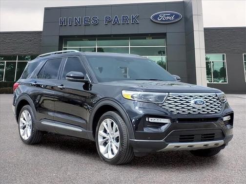 AGATE BLACK METALLIC 2023 Ford Explorer PLATINUM